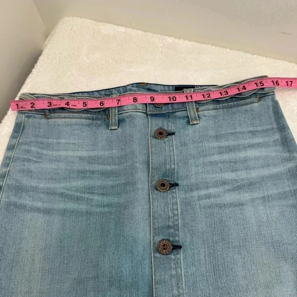 Adriano Goldschmied Button Front Denim Skirt - Picture 8 of 10